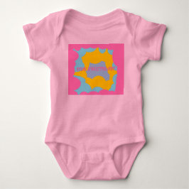 Onze schatje kostbare baby met patroon spatwater romper