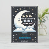 Onze Schattigee Space night sky Two The Moon 2nd B Kaart (Staand voorkant)