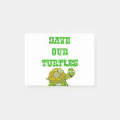 Onze schildpadden redden post-it® notes (Voorkant)