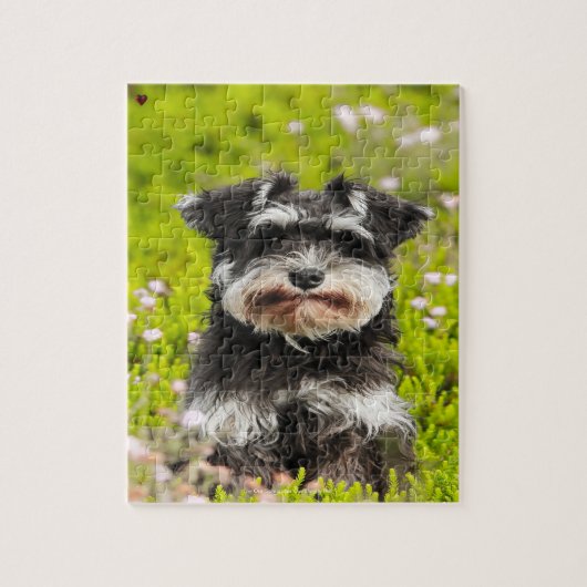 Onze Schnauzer Ons Gezinnetje Legpuzzel (Verticaal)