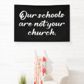 Onze scholen zijn niet jouw kerk spandoek (Insitu)