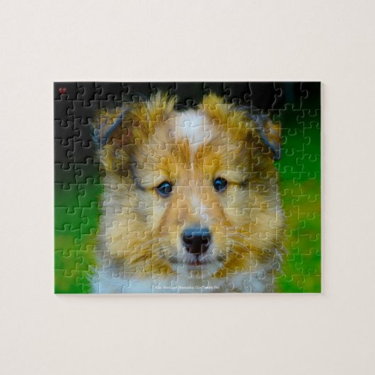Onze Shetland Sheepdog Onze Huisdier Legpuzzel (Horizontaal)
