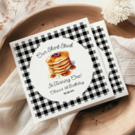 Onze Short Stack Pannenkoeken Ontbijt Verjaardagsf Servet