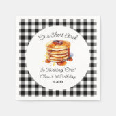 Onze Short Stack Pannenkoeken Ontbijt Verjaardagsf Servet (Voorkant)