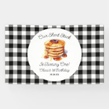 Onze Short Stack Pannenkoeken Ontbijt Verjaardagsf