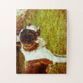 Onze Sint Bernard Onze Familie Pet Legpuzzel (Verticaal)