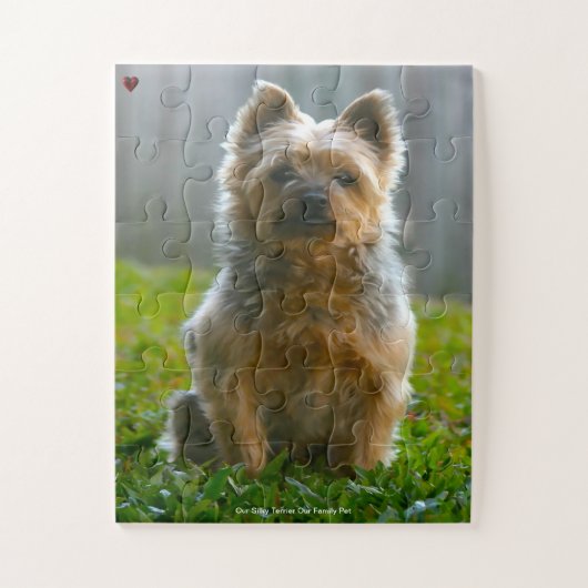 Onze slanke Terrier Ons Gezinnetje Legpuzzel (Verticaal)