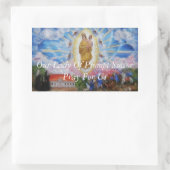 Onze snelle opvolger bidt voor ons rechthoekige sticker (Tas)