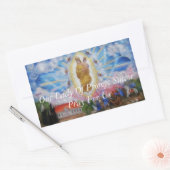 Onze snelle opvolger bidt voor ons rechthoekige sticker (Envelop)