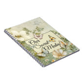 Onze sociale media Cottage Chic Meadow Wildflowers Notitieboek (Rechterzijde)