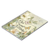 Onze sociale media Cottage Chic Meadow Wildflowers Notitieboek (Linkerzijde)
