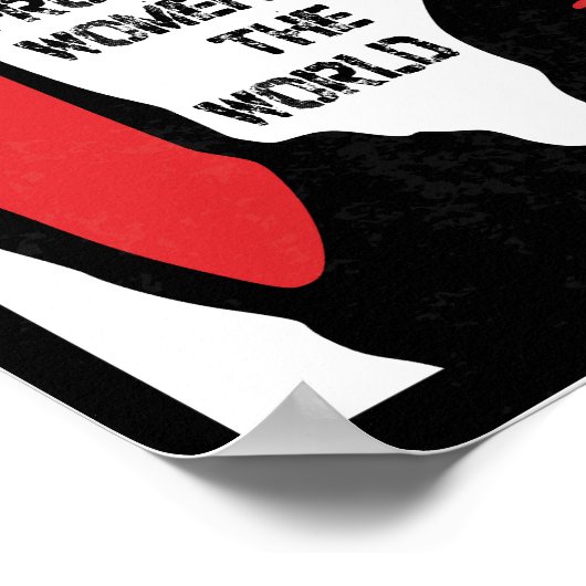 Onze solidariteit met alle progressieve vrouwen poster (Hoek)