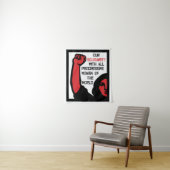 Onze solidariteit met alle progressieve vrouwen wandkleed (In situ)