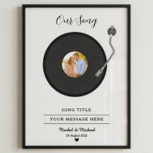 Onze Song Custom Koppel Foto Jubileum Cadeau