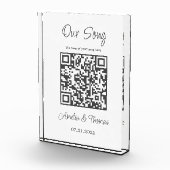 Onze Song Custom QR Code | Verlanglijstje Fotoblokken (Rechts)