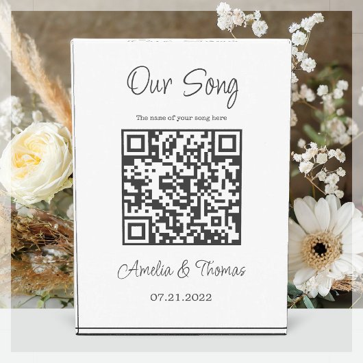 Onze Song Custom QR Code | Verlanglijstje Fotoblokken