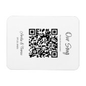 Onze Song QR-code | Gepersonaliseerde sleutel Magneet (Horizontaal)