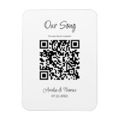 Onze Song QR-code | Gepersonaliseerde sleutel Magneet (Verticaal)