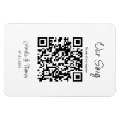 Onze Song QR-code | Gepersonaliseerde sleutel Magneet (Horizontaal)