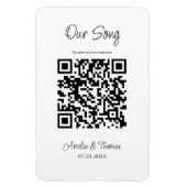 Onze Song QR-code | Gepersonaliseerde sleutel Magneet (Verticaal)