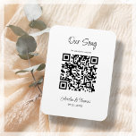 Onze Song QR-code | Gepersonaliseerde sleutel Magneet<br><div class="desc">Moderne QR-code keepname die u kunt personaliseren door uw eigen QR-link toe te voegen aan uw speciale lied.</div>