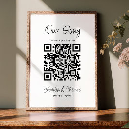 Onze Song QR-code | Gepersonaliseerde sleutel Poster