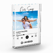 Onze Song Trouwmuziek Scannable Code Acryl Fotoblokken (Links)