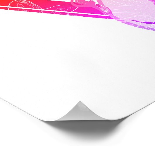 onze SOS-zomerdriehoek van haaien redden Poster (Hoek)