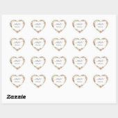 Onze Speciale Bloemhartsticker – Zachte Boho Elega Hart Sticker (Vel)