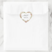 Onze Speciale Bloemhartsticker – Zachte Boho Elega Hart Sticker (Tas)