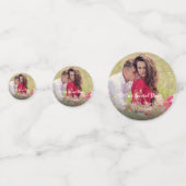 Onze speciale dag bruiloft foto confetti (Achterkanten)