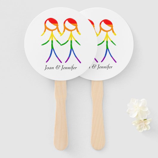 Onze speciale dag handwaaier (Voorkant en achterkant)