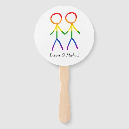 Onze speciale dag handwaaier (Achterkant)