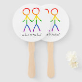 Onze speciale dag handwaaier (Voorkant en achterkant)