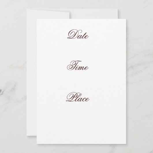 Onze speciale dag kaart (Achterkant)