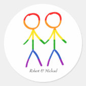 Onze speciale dag ronde sticker (Voorkant)