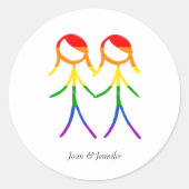 Onze speciale dag ronde sticker (Voorkant)