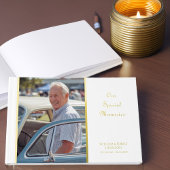Onze speciale Herinneringen Memorial Foto Gold Gastenboek