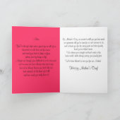 Onze speciale Roos Geranium Moederdag Kaart (Binnen)