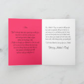 Onze speciale Roos Geranium Moederdag Kaart (Binnen)