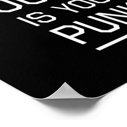 Onze sport is de straf van uw sport poster (Hoek)