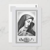 Onze Srouwe der Sorrows katholieke revolutie Briefkaart (Voorkant / Achterkant)