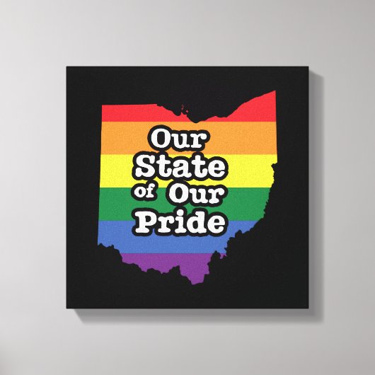 Onze staat van onze trots | Ohio Canvas Afdruk (Voorkant)