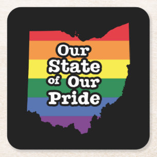 Onze staat van onze trots Ohio Kartonnen Onderzetters