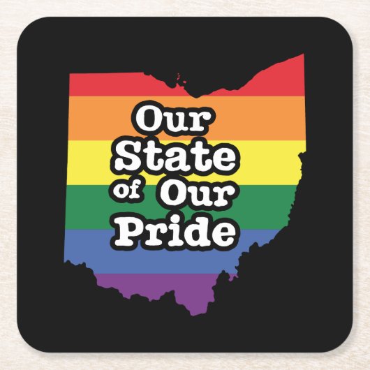 Onze staat van onze trots | Ohio Kartonnen Onderzetters (Voorkant)