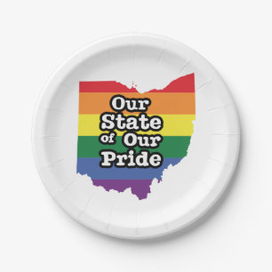 Onze staat van onze trots Ohio Papieren Bordje