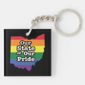 Onze staat van onze trots | Ohio Sleutelhanger (Achterkant)
