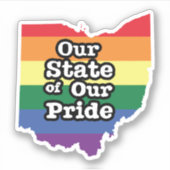 Onze staat van onze trots | Ohio Sticker (Voorkant)