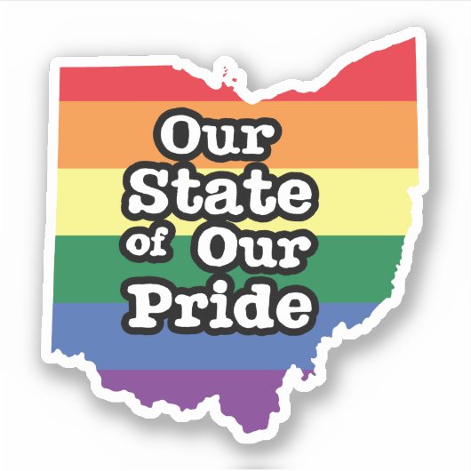 Onze staat van onze trots | Ohio Sticker (Voorkant)