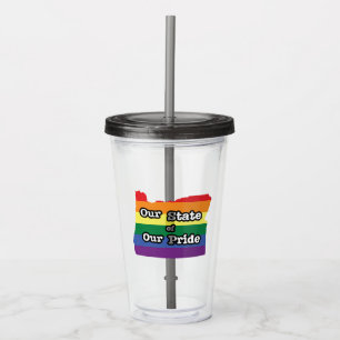 Onze staat van onze trots Oregon Acryl Drinkbeker